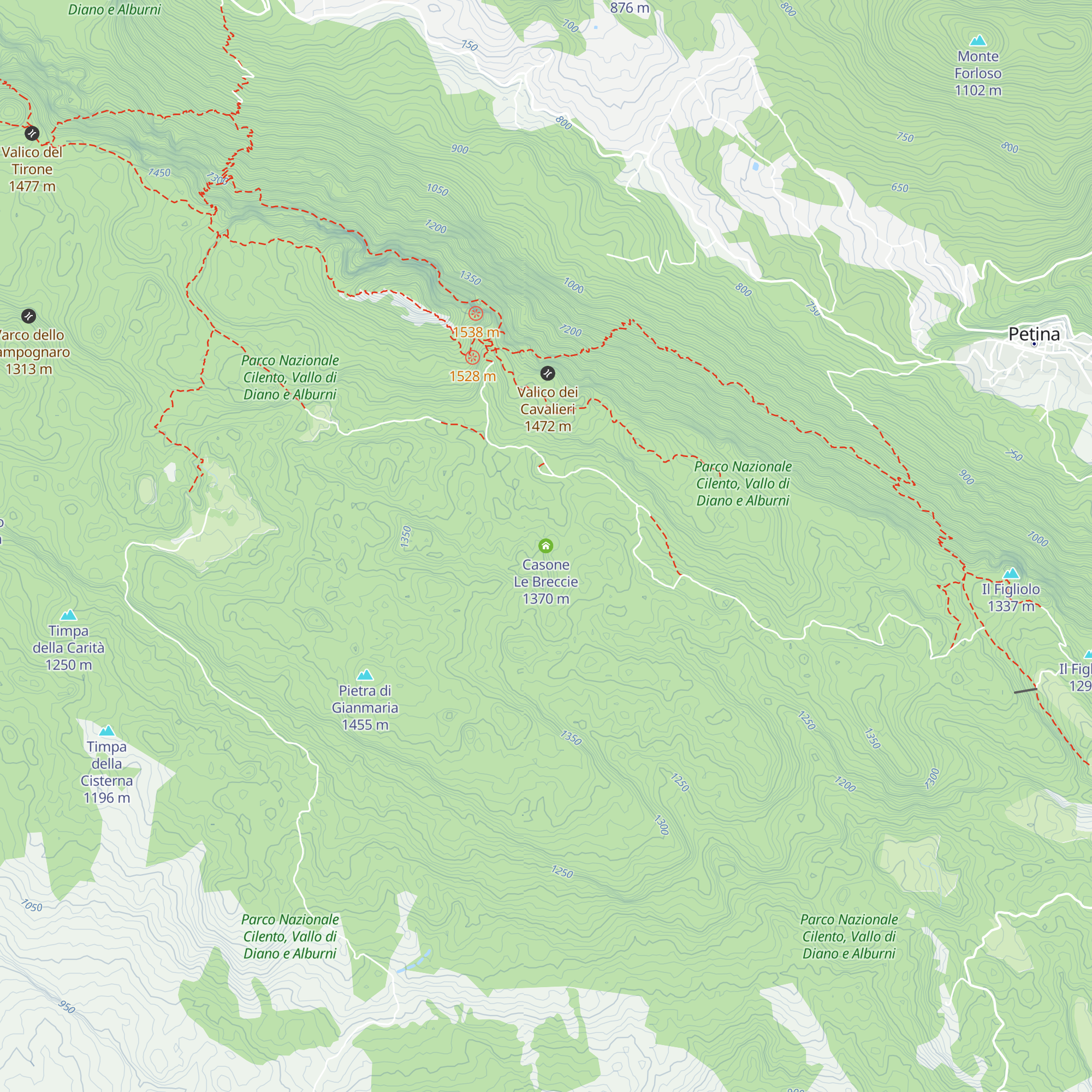 Casone Le Breccie map