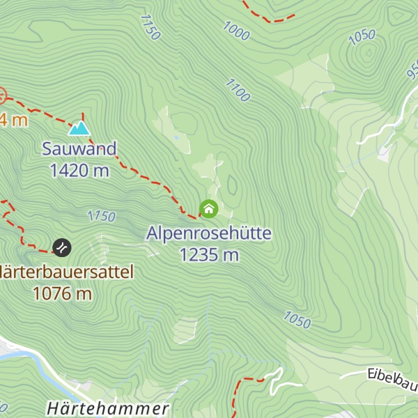 Map of Alpenrosehütte