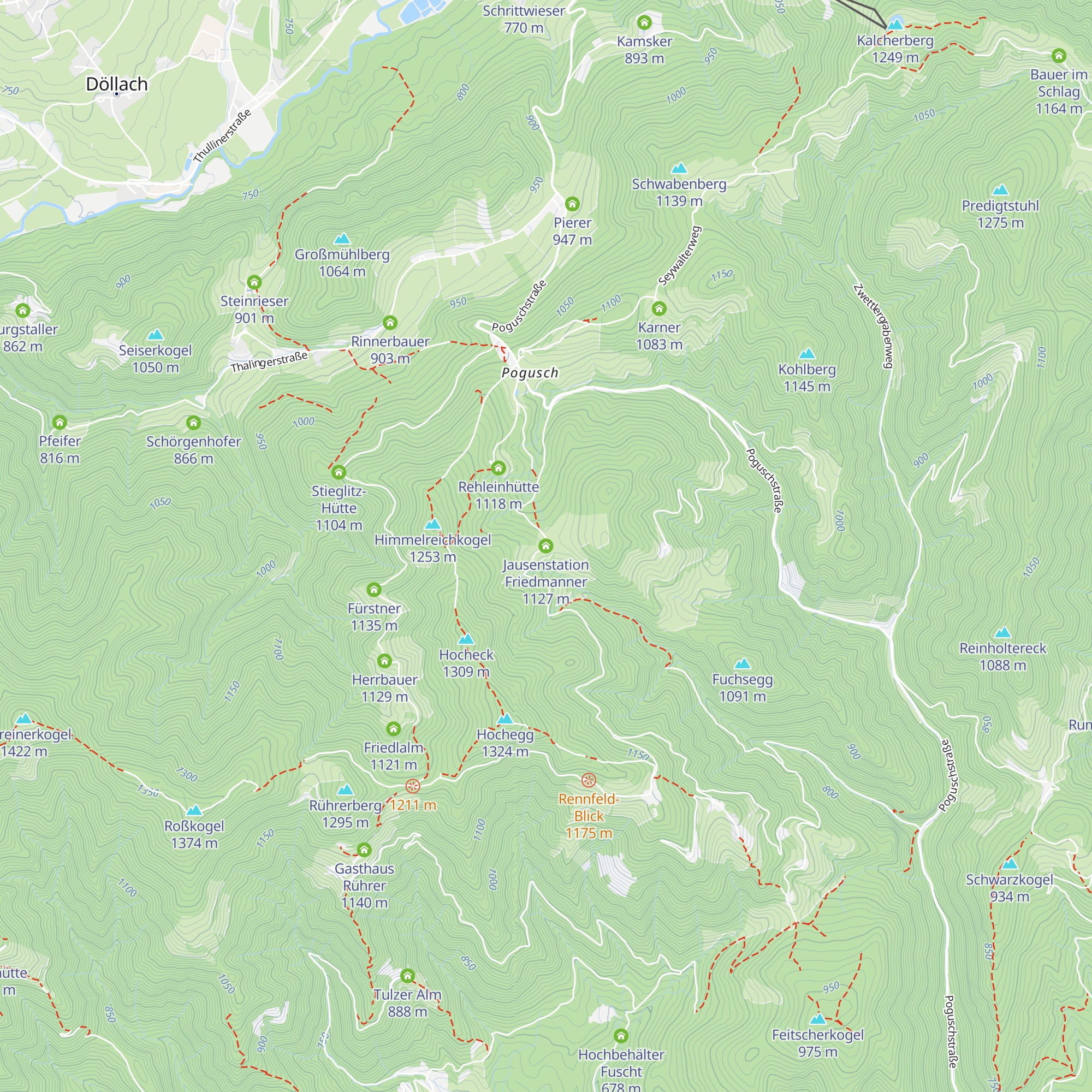 Jausenstation Friedmanner map