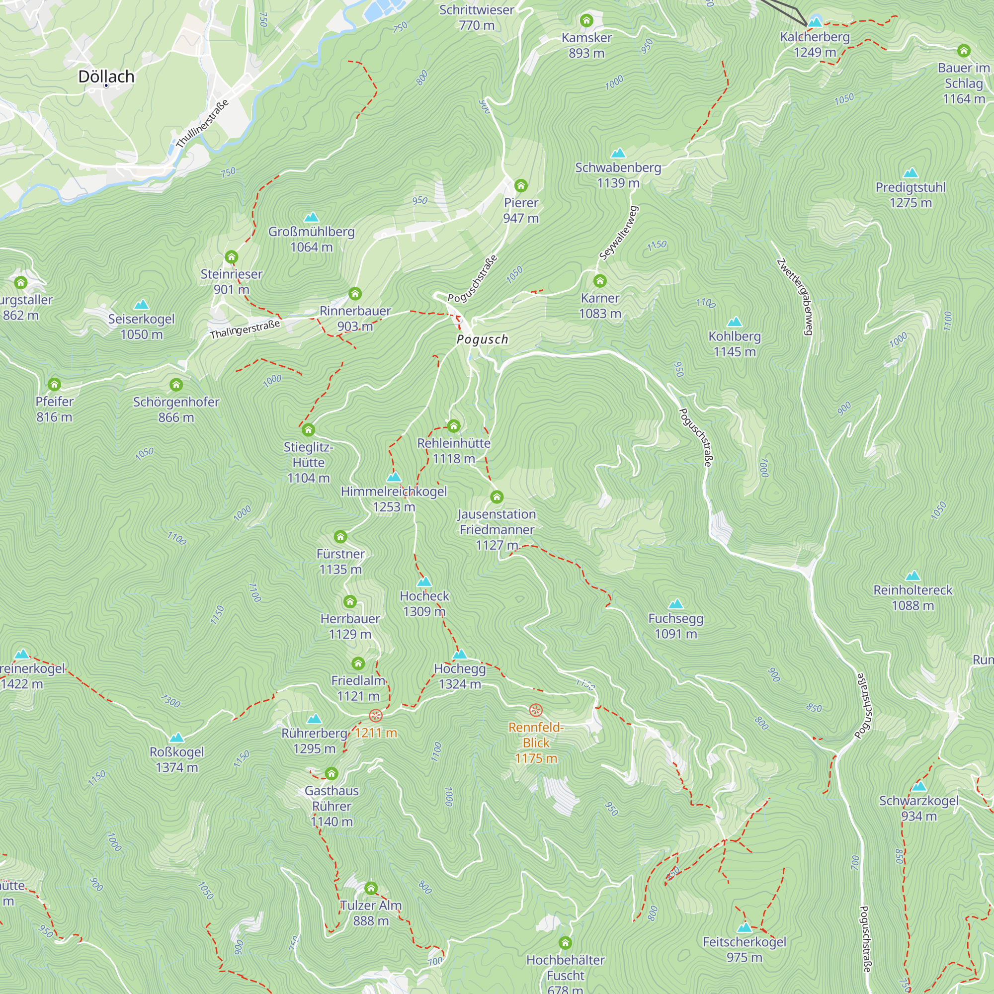 Jausenstation Friedmanner map
