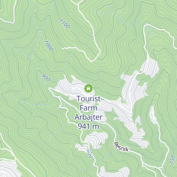 Map of Tourist Farm Arbajter