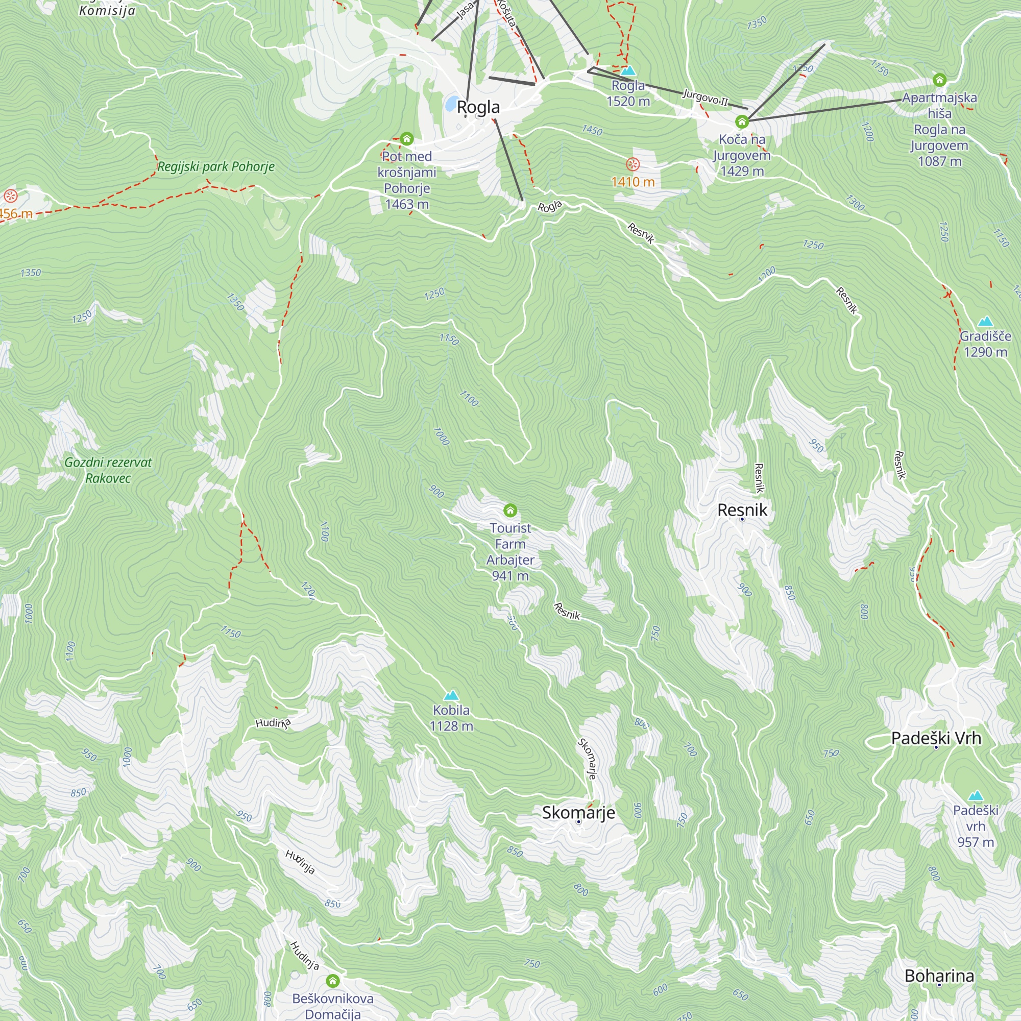 Tourist Farm Arbajter map