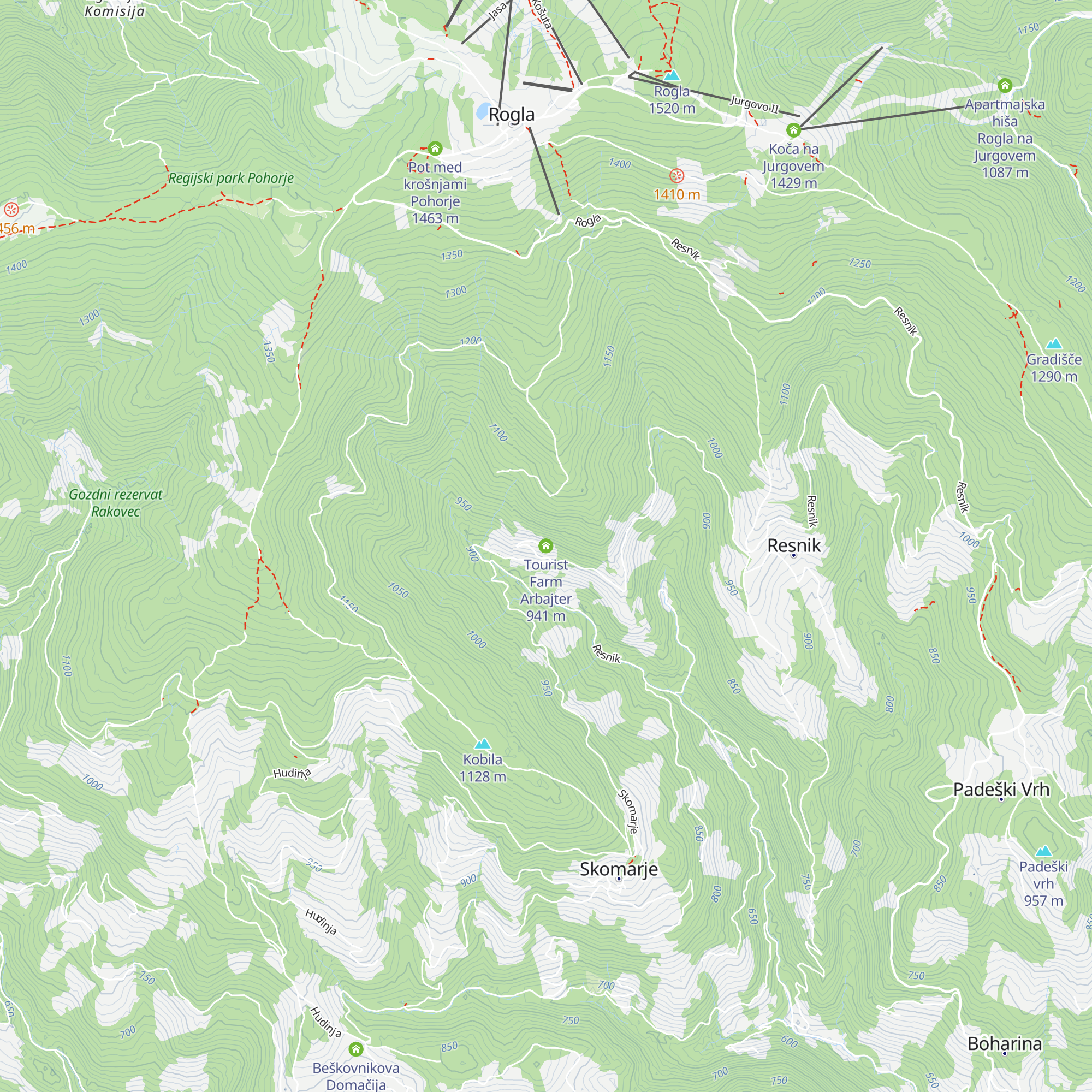 Tourist Farm Arbajter map