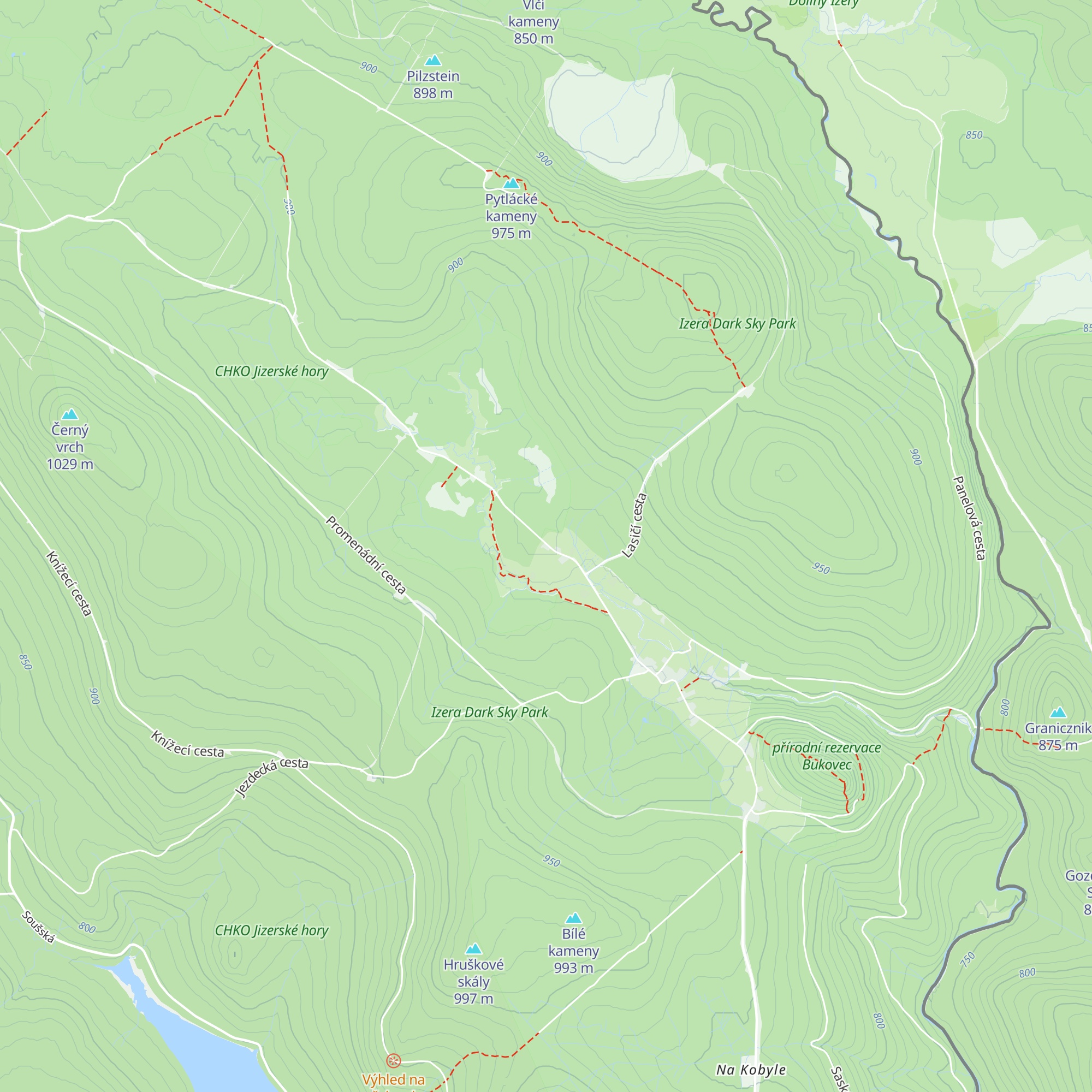 Chata Pešákovna map