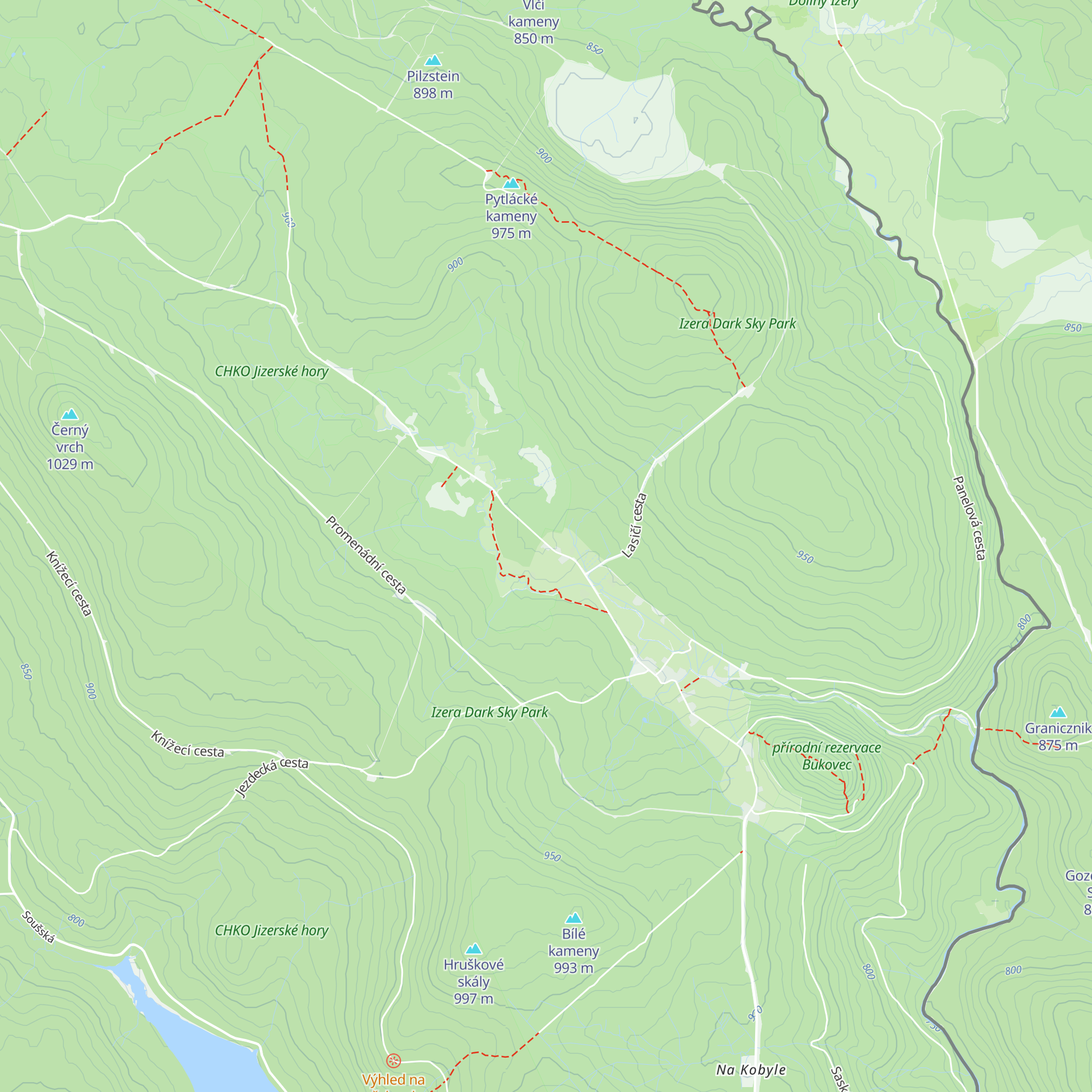 Chata Pešákovna map