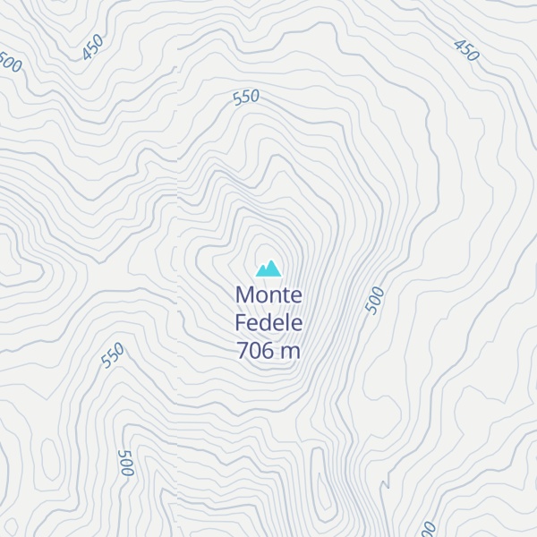 Map of Monte Fedele