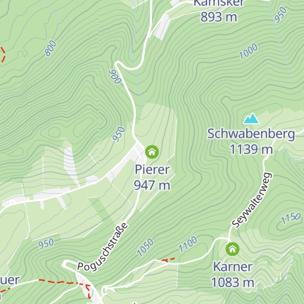 Map of Pierer