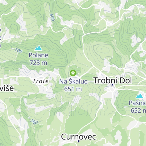 Map of Na Škaluc