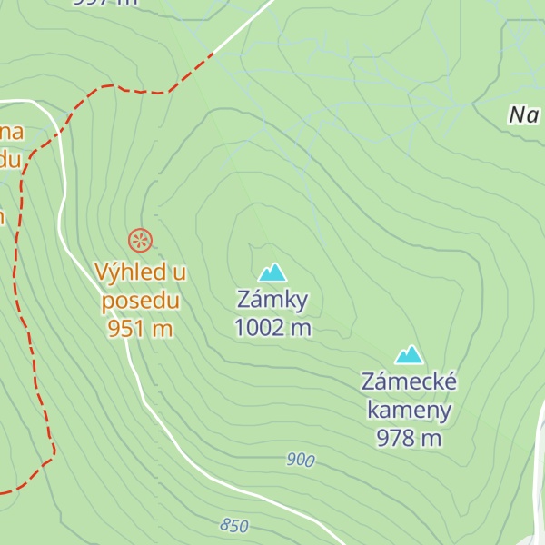 Map of Zámky
