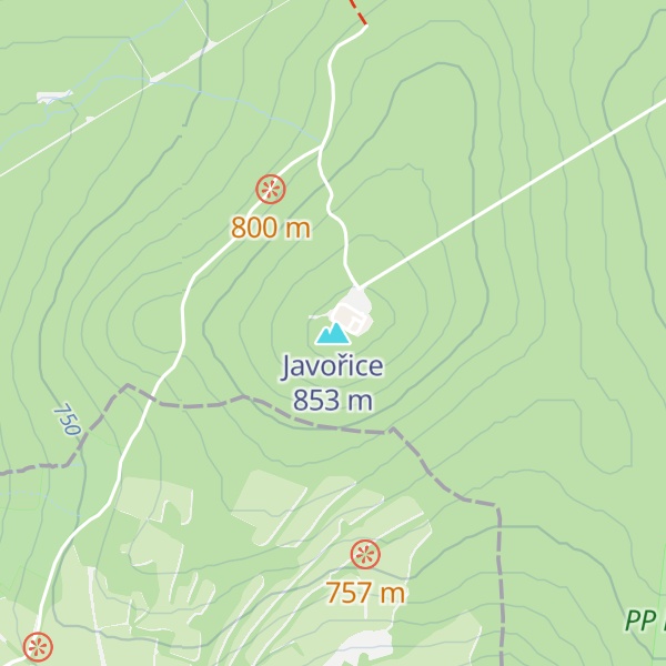 Map of Javořice