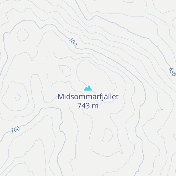 Map of Midsommarfjället