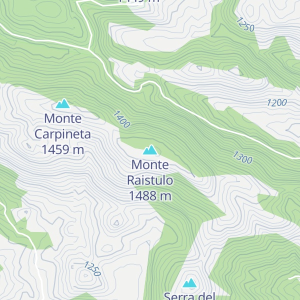 Map of Monte Raistulo