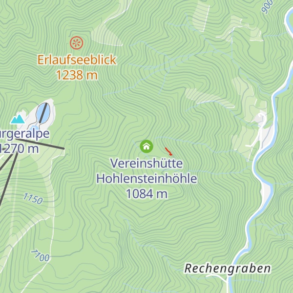 Map of Vereinshütte Hohlensteinhöhle