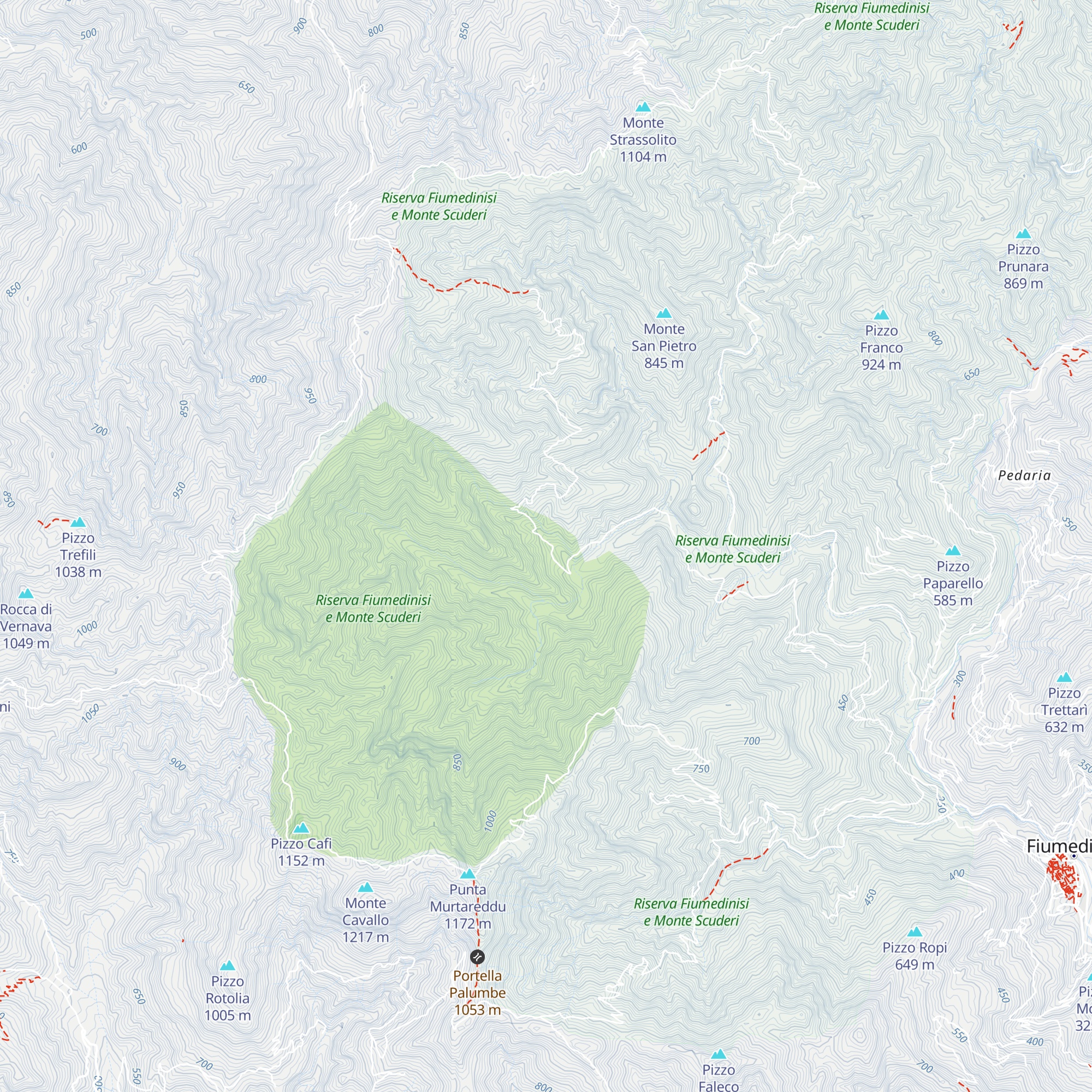 Rifugio forestale Nociara map