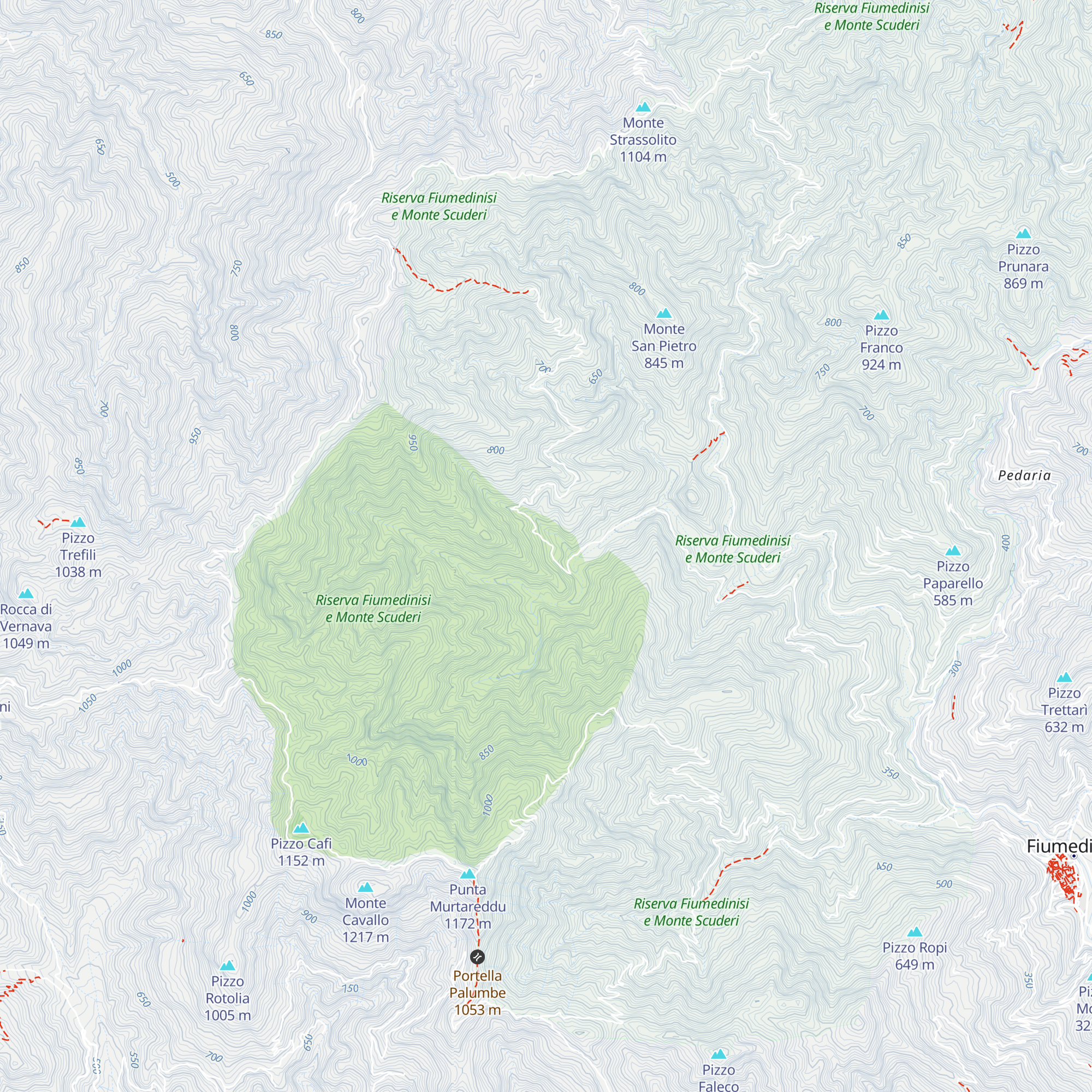 Rifugio forestale Nociara map