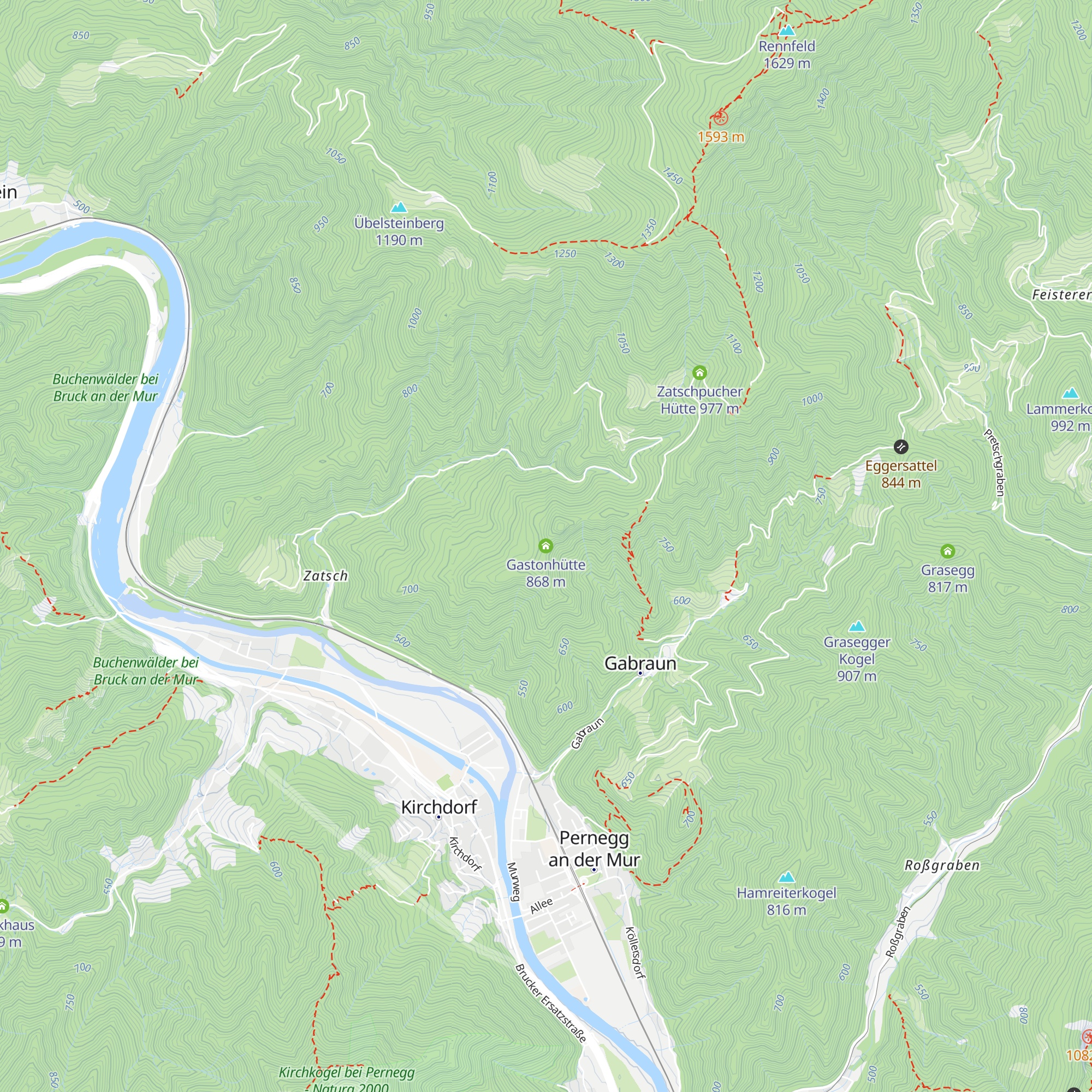 Gastonhütte map