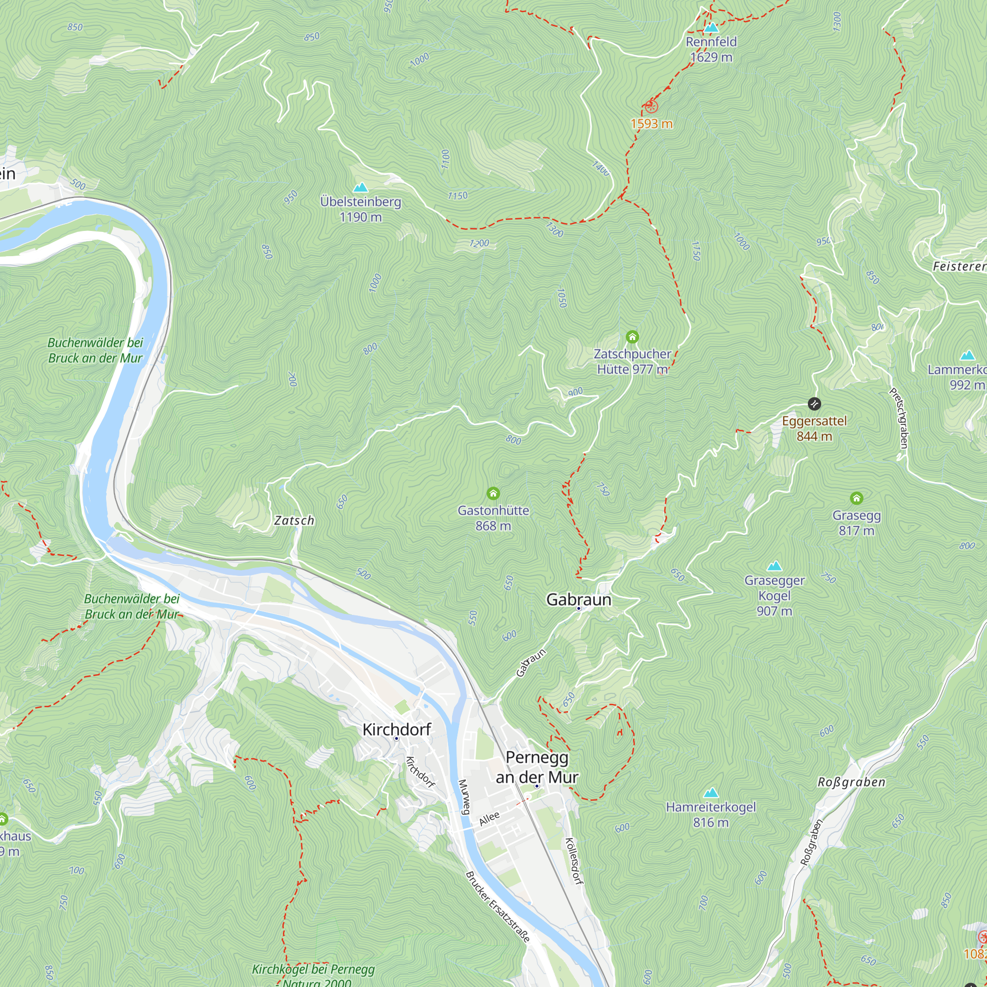 Gastonhütte map