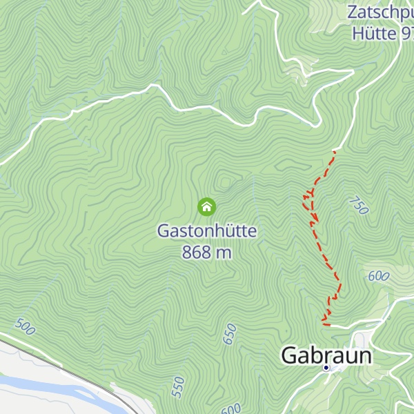Map of Gastonhütte