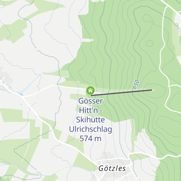 Map of Gösser Hitt'n - Skihütte Ulrichschlag