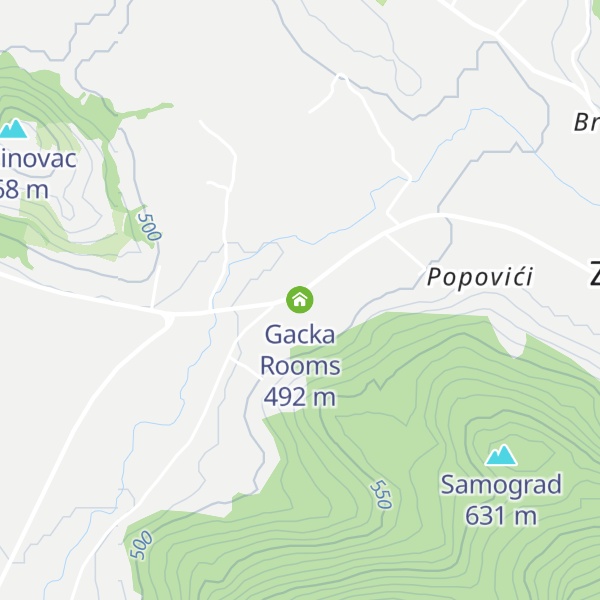 Map of Gacka Rooms