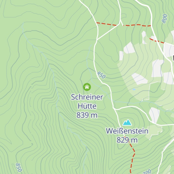 Map of Schreiner Hütte