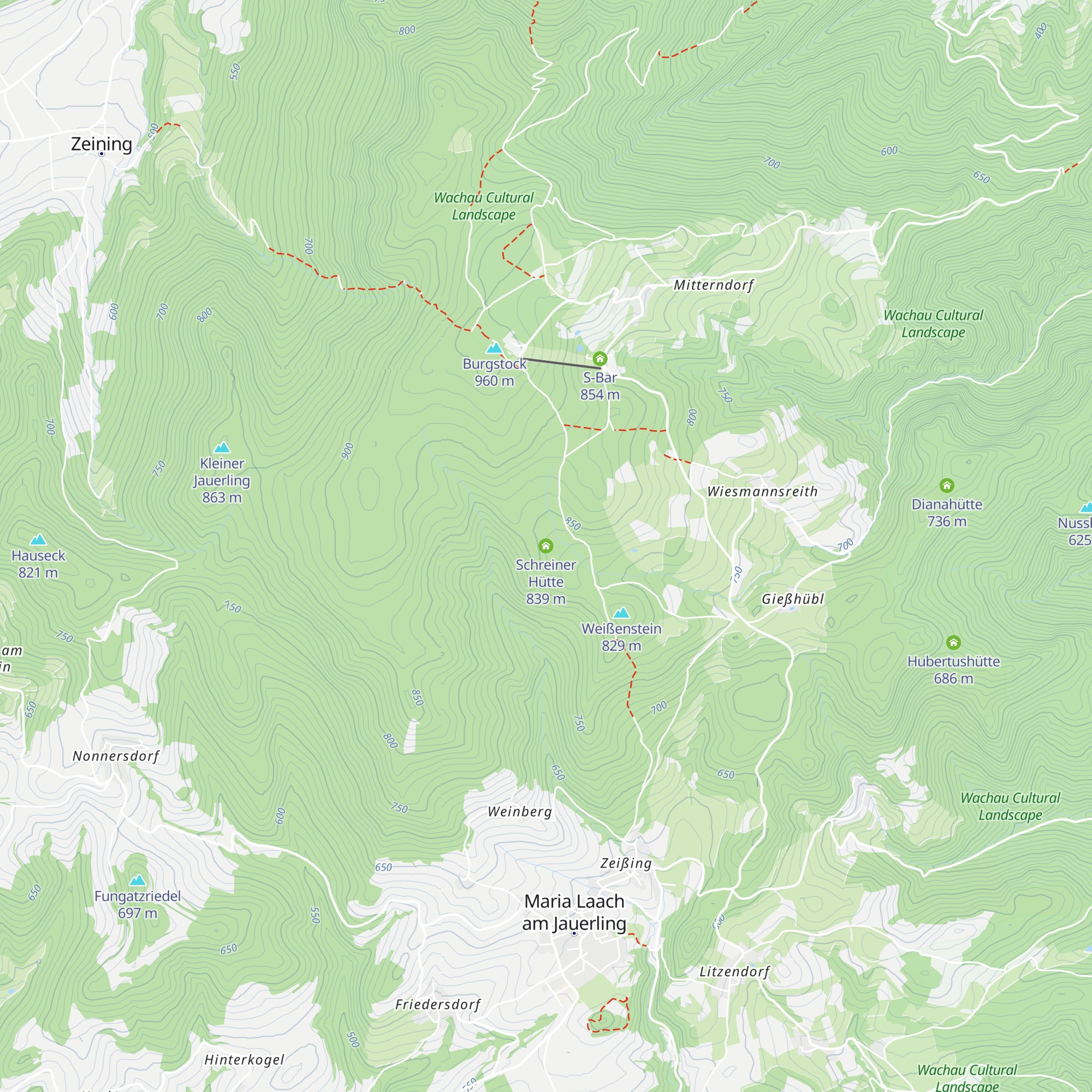 Schreiner Hütte map