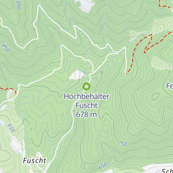 Map of Hochbehälter Fuscht