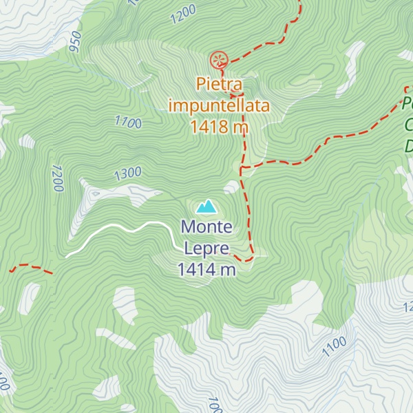Map of Monte Lepre