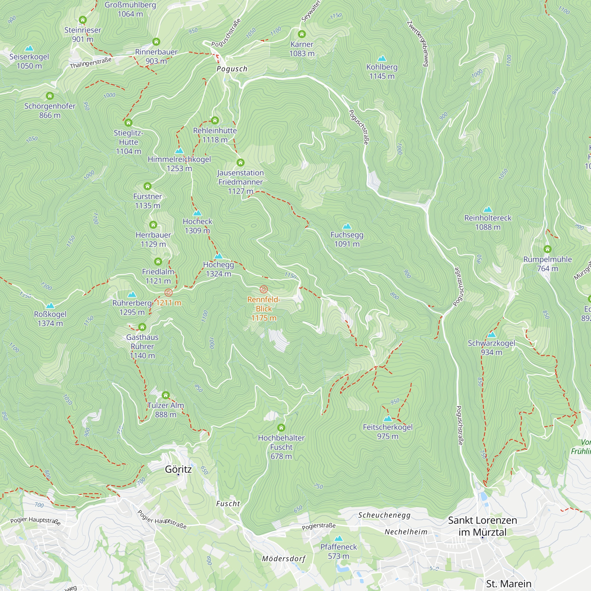Jausenstation Hocheggerhof map