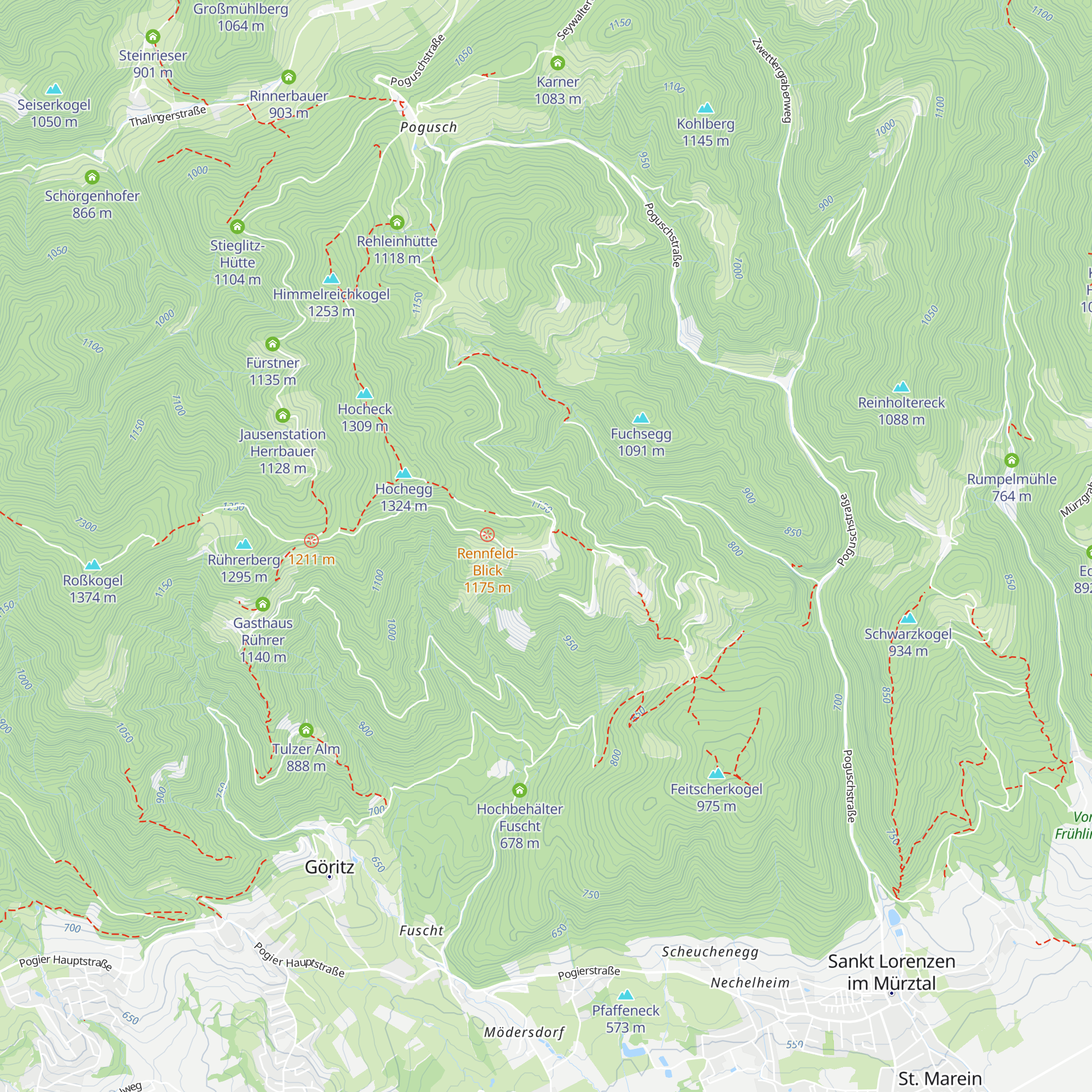 Jausenstation Hocheggerhof map