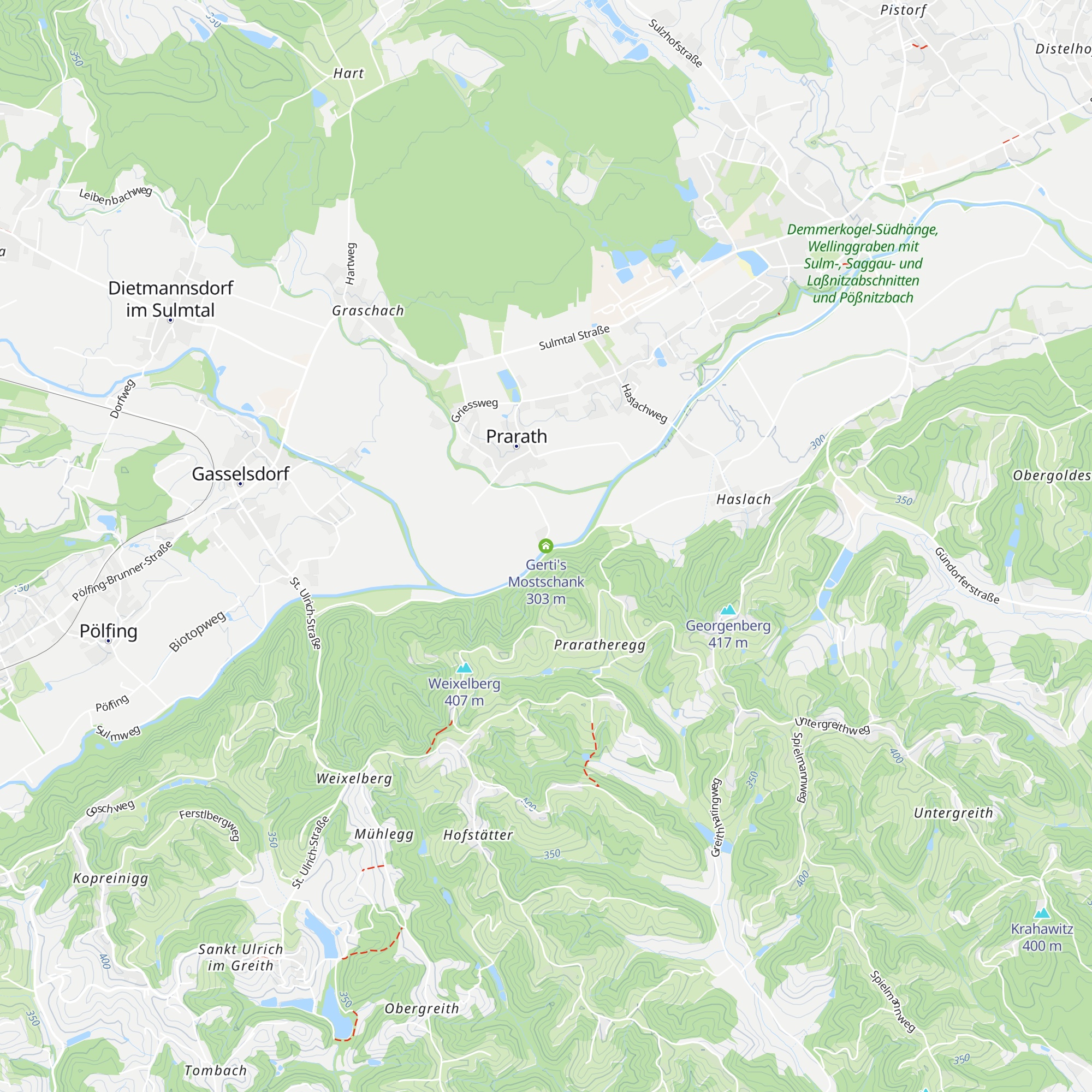 Gerti's Mostschank map