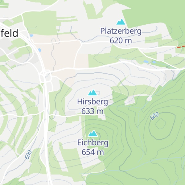 Map of Hirsberg
