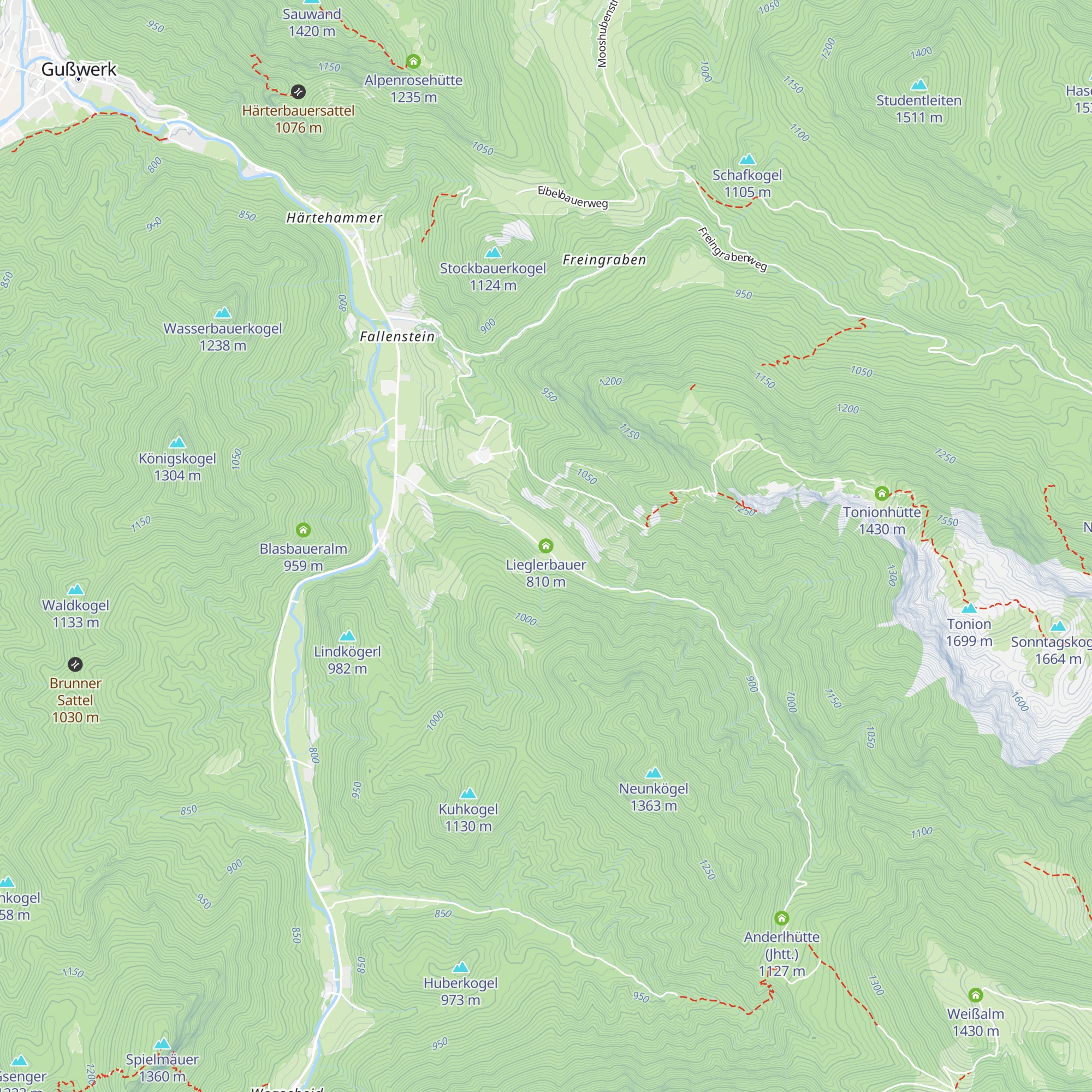 Lieglerbauer map