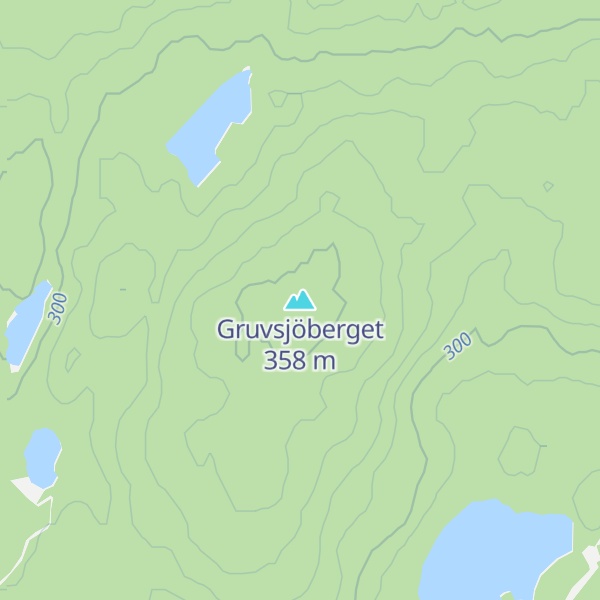 Map of Gruvsjöberget
