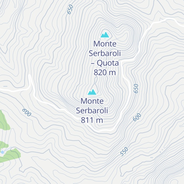 Map of Monte Serbaroli