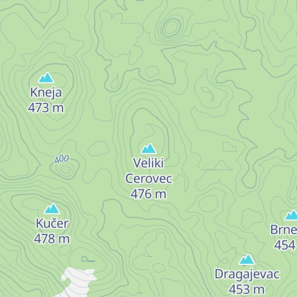 Map of Veliki Cerovec