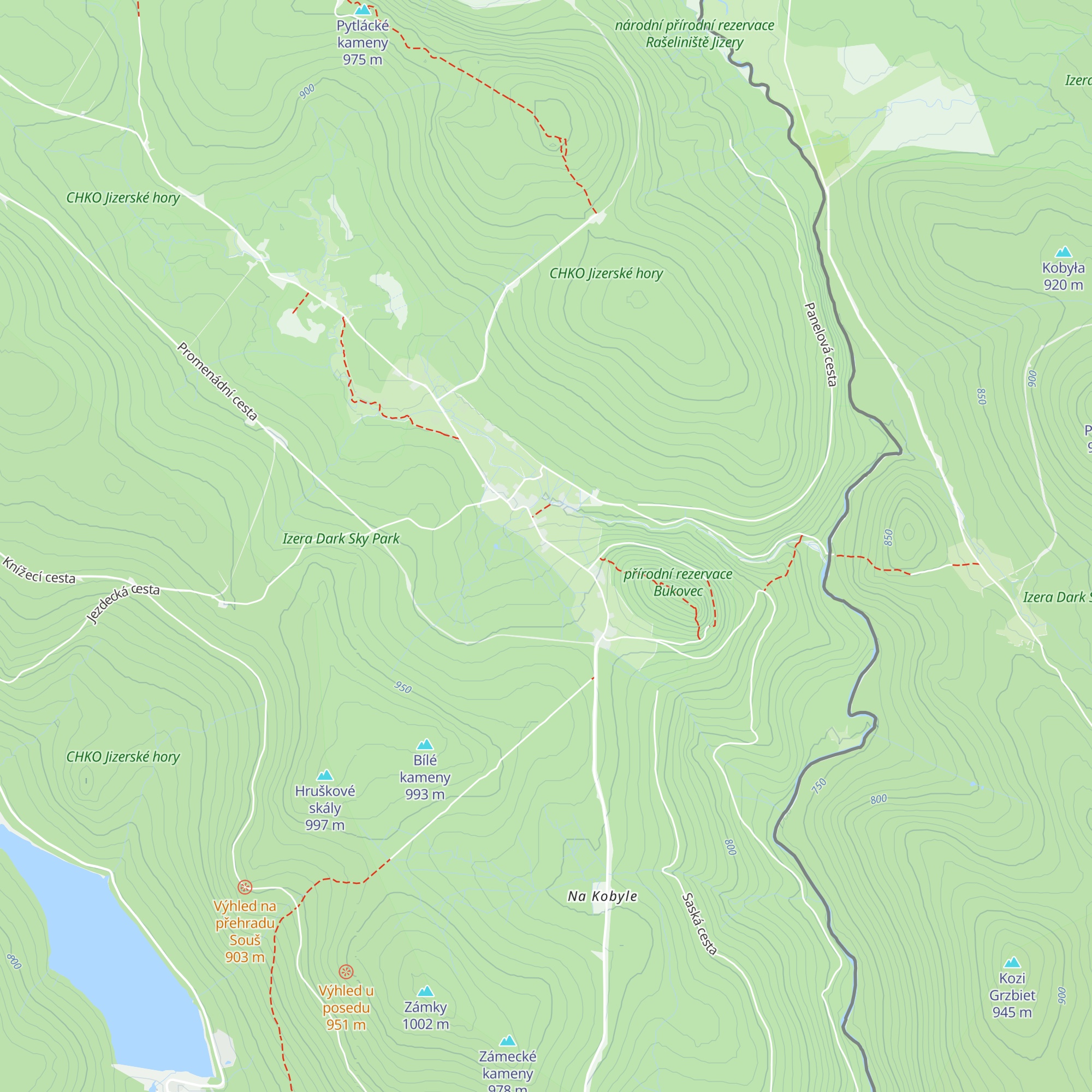 Chata Jizerka map