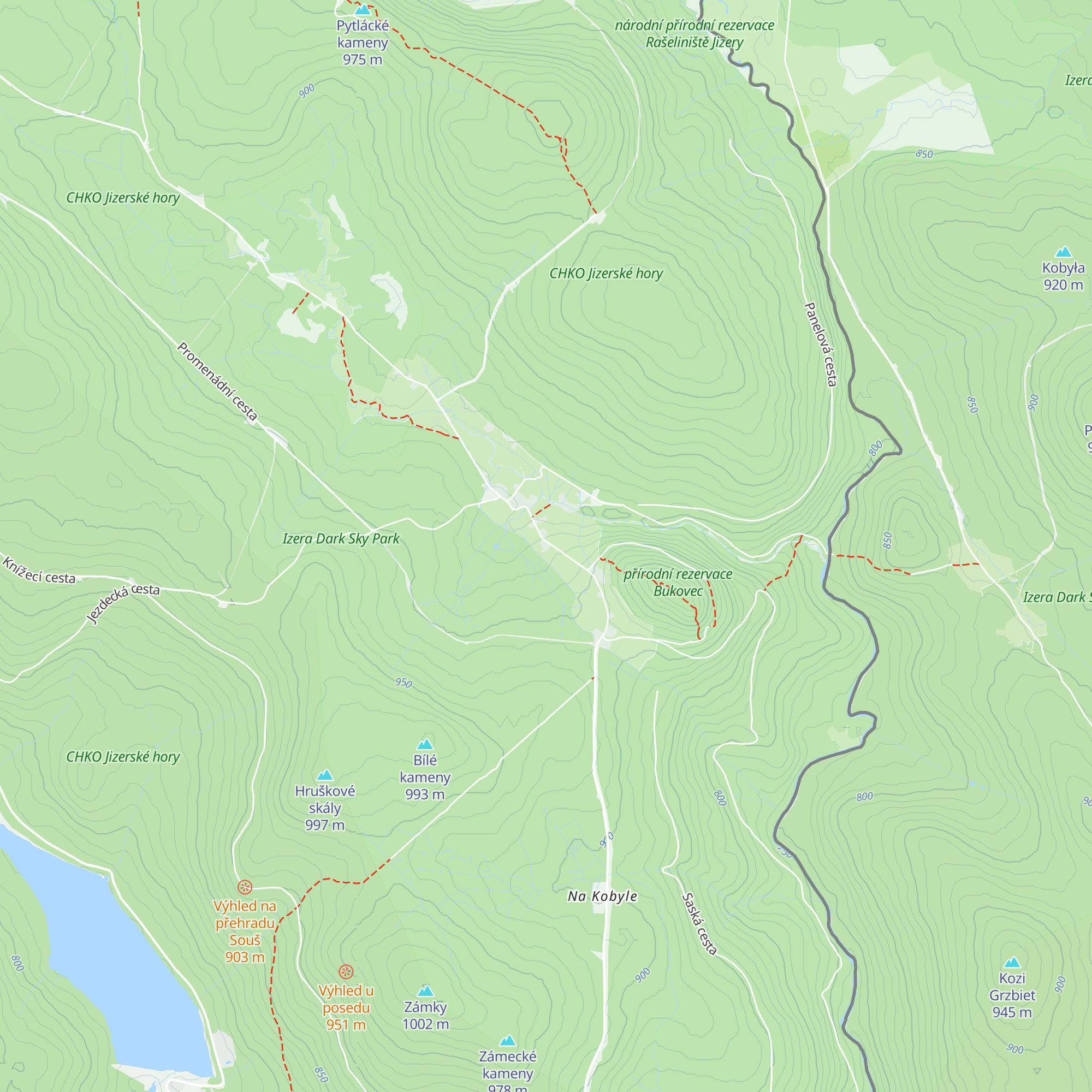 Chata Jizerka map