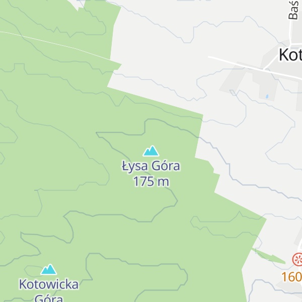 Map of Łysa Góra