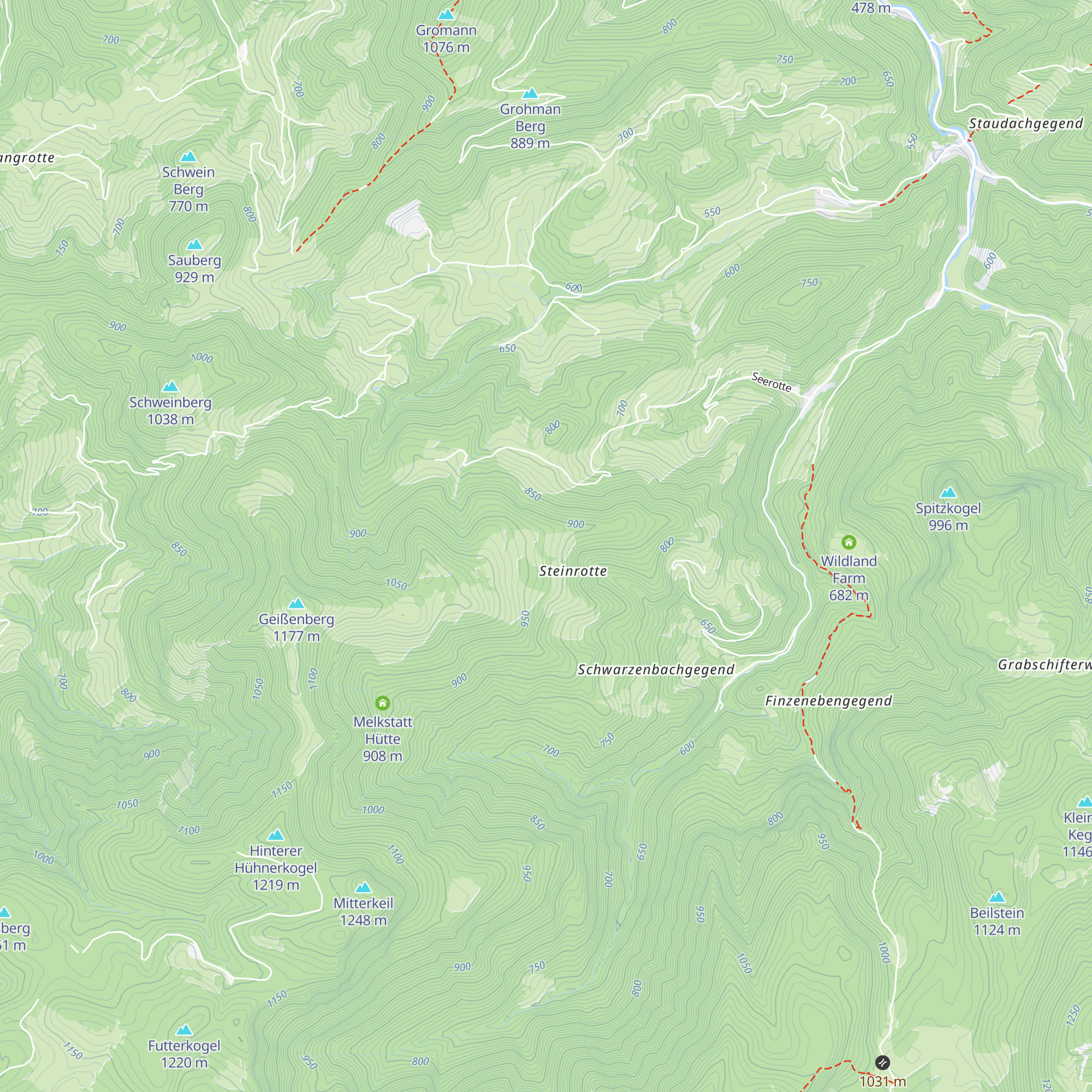 Geissenberg-Alm map