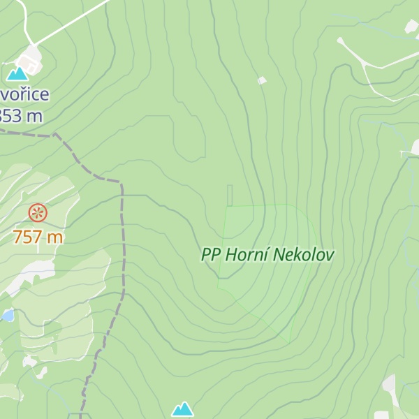 Map of Široký kámen