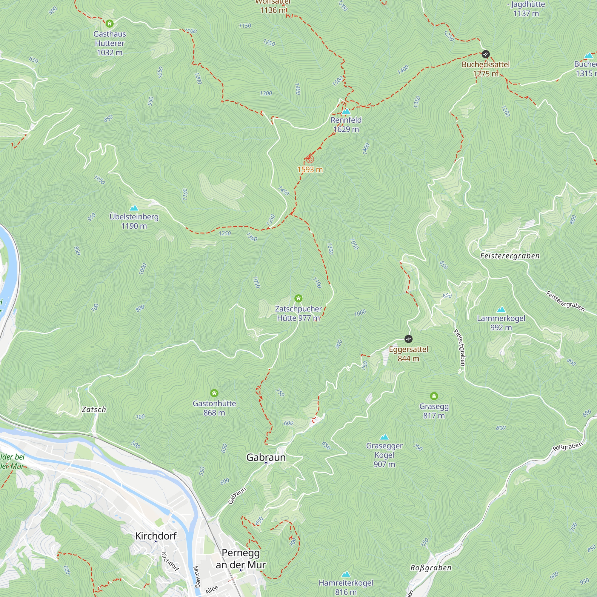Zatschpucher Hütte map