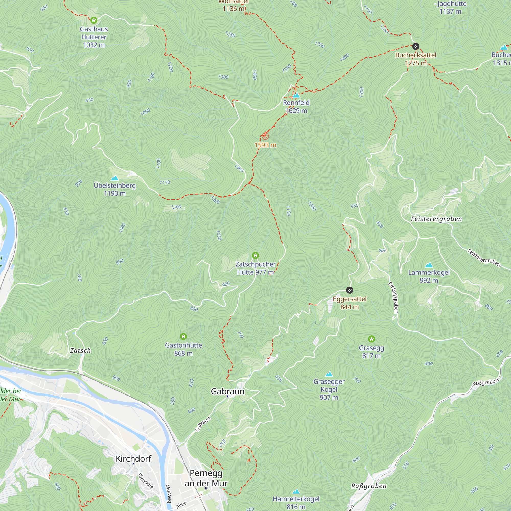 Zatschpucher Hütte map