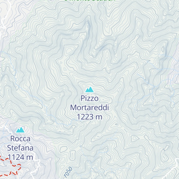Map of Pizzo Mortareddi