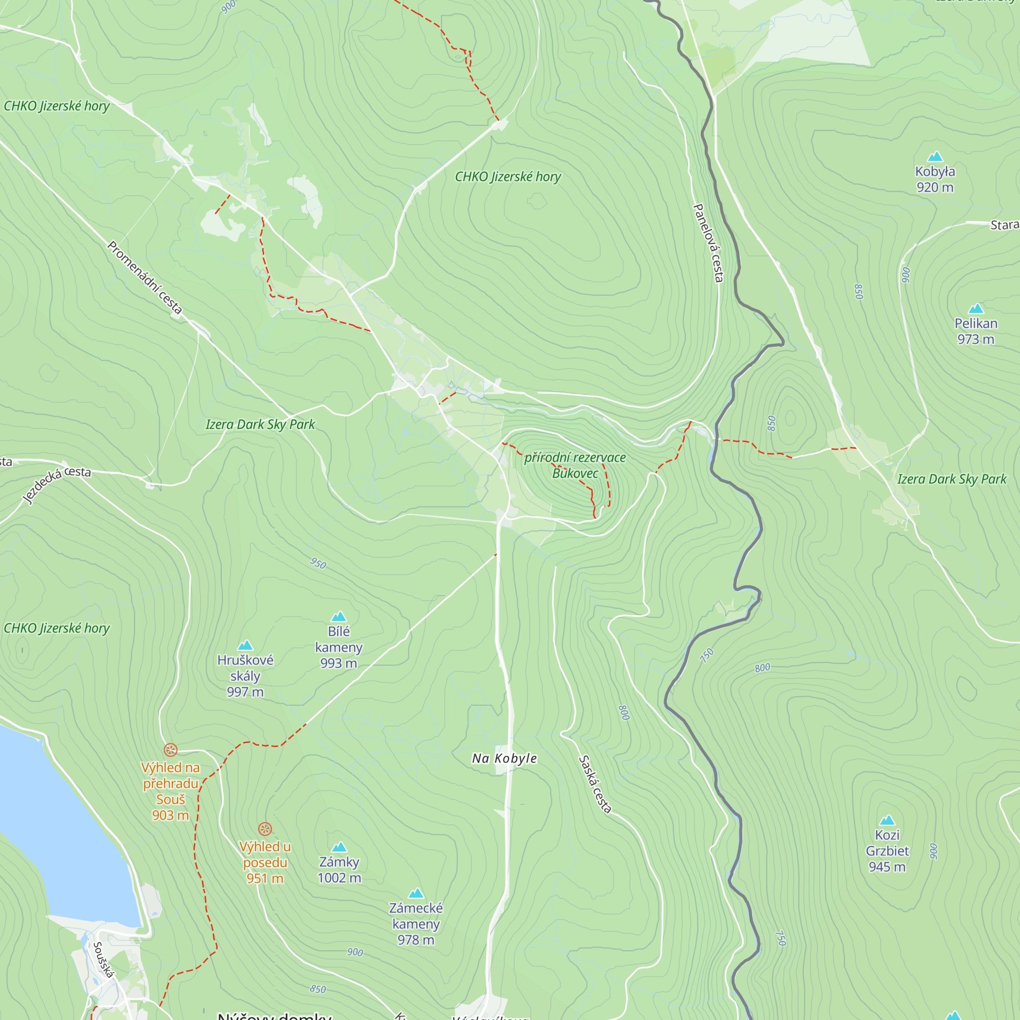 Chata pod Bukovcem map