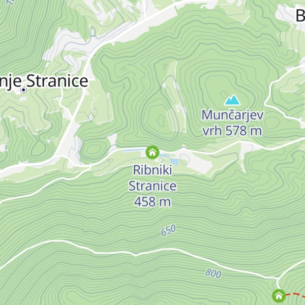 Map of Ribniki Stranice
