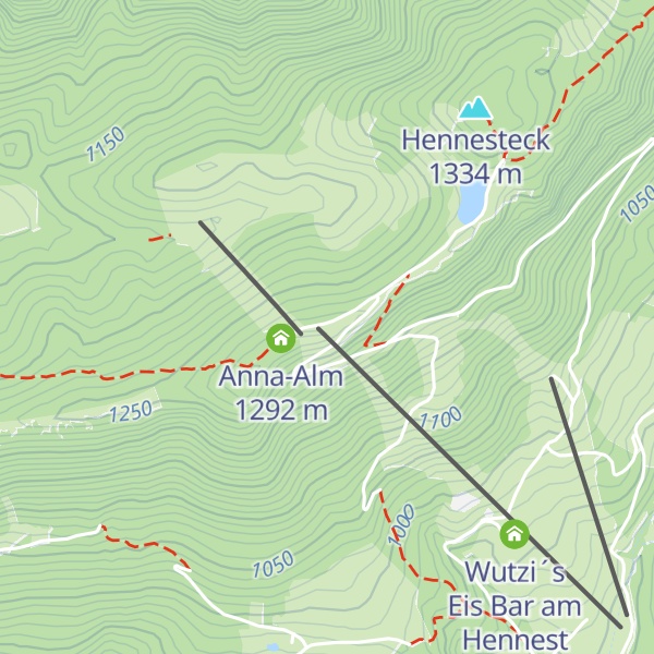Map of Zipline Annaberg