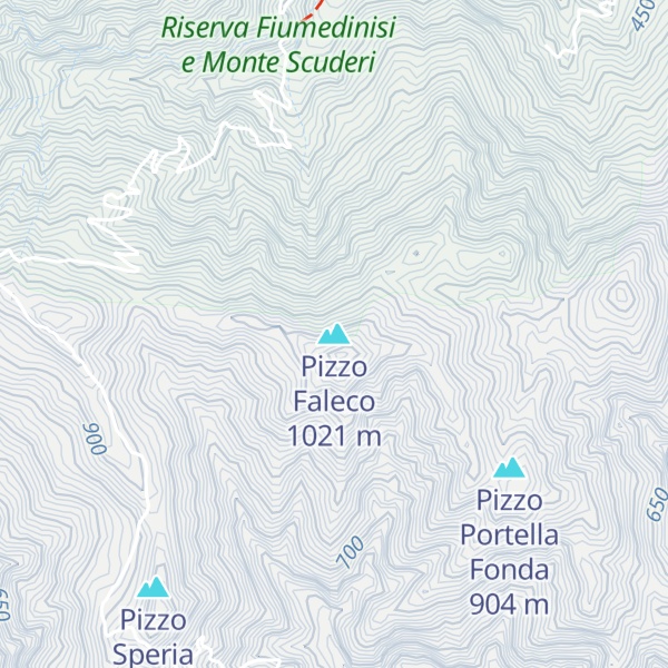 Map of Pizzo Faleco
