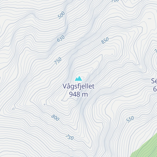 Map of Vågsfjellet