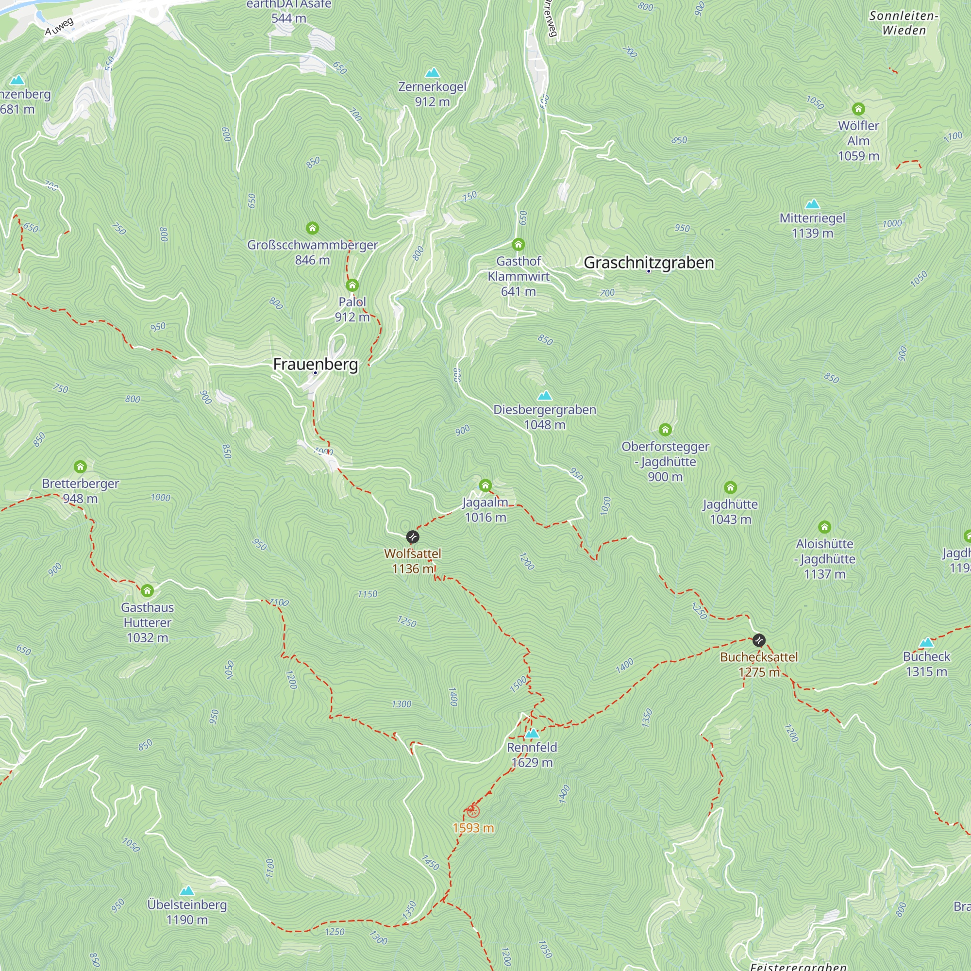 Jagaalm map